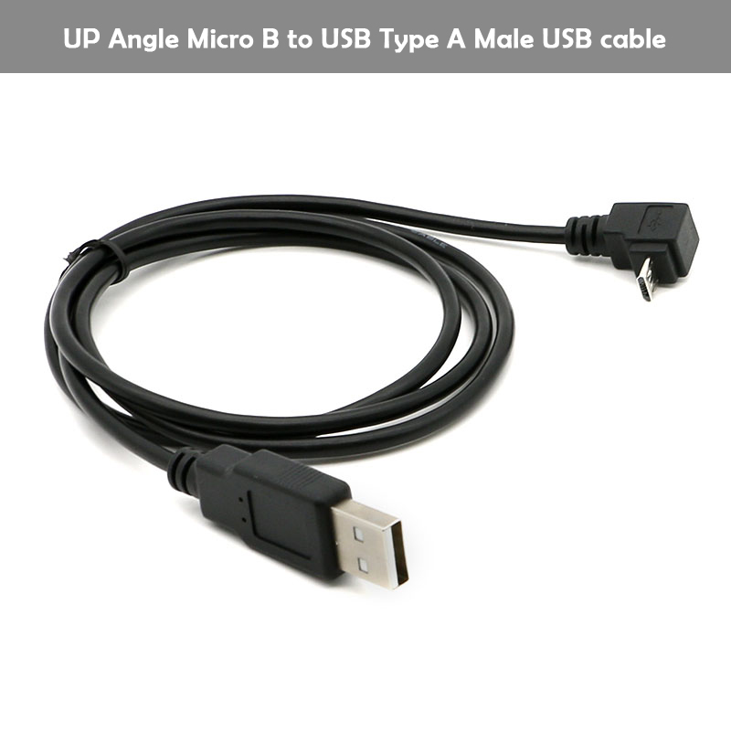 OEM Factory Data Sync Charging Right Angel 90 Degree Micro B Type C  USB Cable