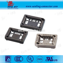 2.54mm PLCC Socket,28Pin,SMT Type,Brown