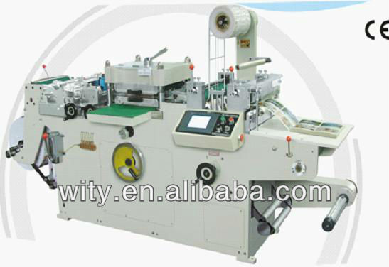 Adhesive Label Sticker Manufacturing Machine With Die Cutting, Punching ...
