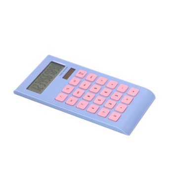 Plastic 10 digit gift calculator with dual power