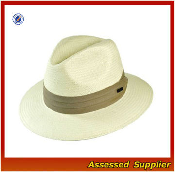 FY013/ Fashion paper straw fedora hat/straw fedora hat