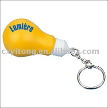 key chain stress ball,keyring stress ball-bulb