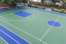 Silicon PU Material Made Basketball Court Flooring