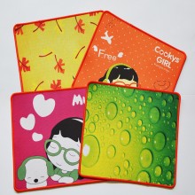 Net Fabric Cartoon Rubber Mouse Pad