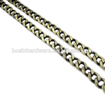 Fashion High Quality Antique Brass Metal Chains For Bag