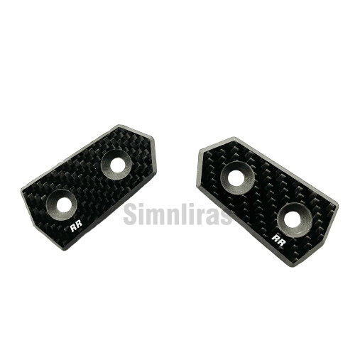 Carbon Fiber Mirror Block off Plate Set Motorcycle BMW S1000RR(10-19)/HP4(12-15) 18BRR-MBO