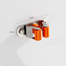 Wall Mount Hook Bathroom Mop Organizer