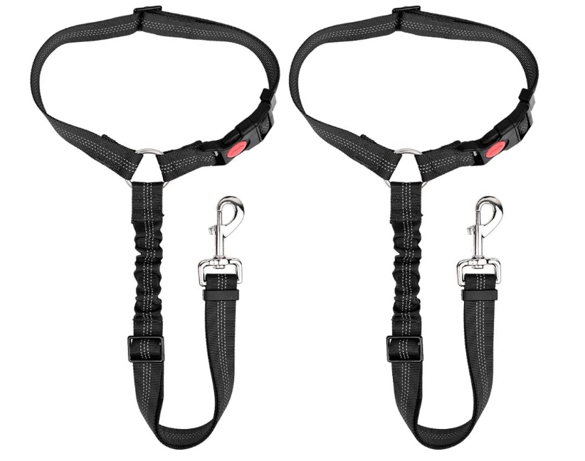 Elastic Bungee Dog Seat Belt Harness