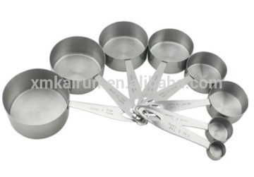 Cheap set of 8pcs stainless steel measuring cup set/measuring cup stainless steel/measuring cup set