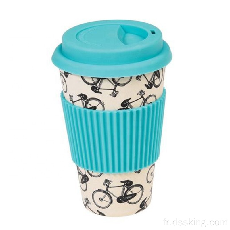 Tasse de café de paille de blé Corn Starch Pla tasse réutilisable dégradable