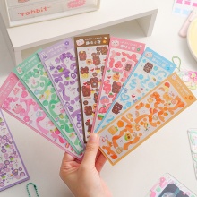 Hot Sale Korea Waterproof PVC Girl Stickers for Hand Accounts