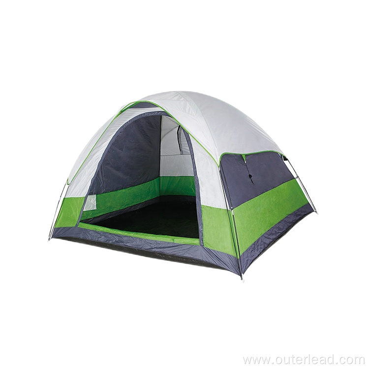 Windproof Double Layer Sun Protection Camping Travel Tent