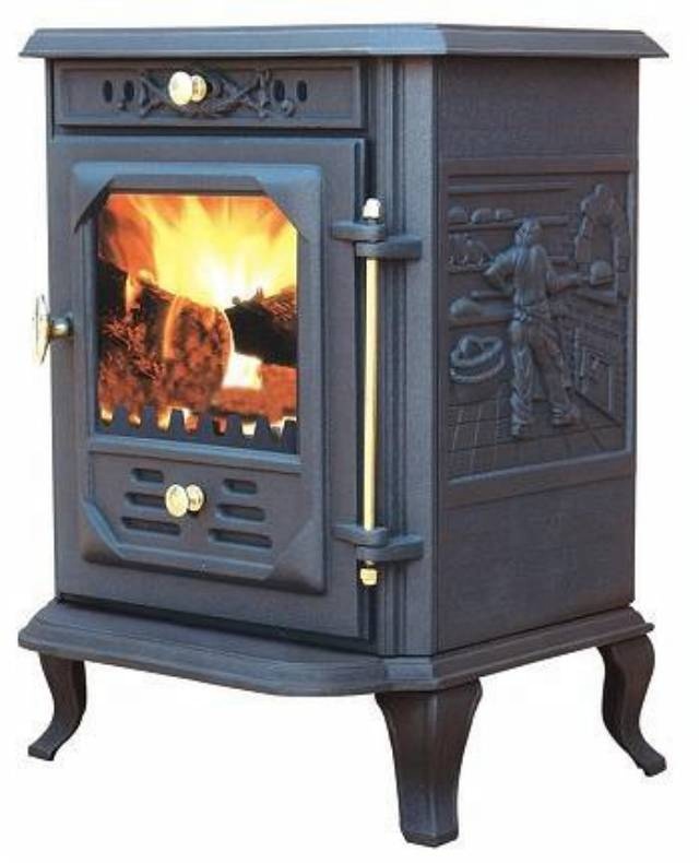 Multi Fuel Cast Iron Stove Freestanding Fireplace