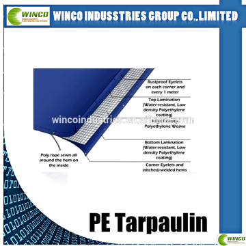 UV protected PE Coated HDPE Plastic Tarpaulin Sheet