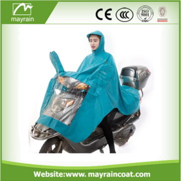Waterproof Fashionable Adult Green Polyester Poncho