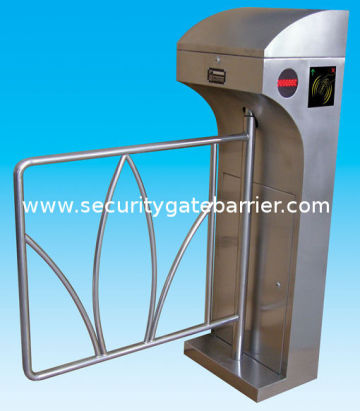 Rs485 Stainless Steel Swing Arm Barriers Waist High For Subway