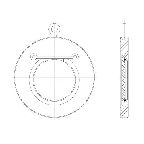 Thin Type Single-Plate Wafer Check Valve