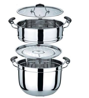 2 Layers Stainless Steel Food Steamer Pot