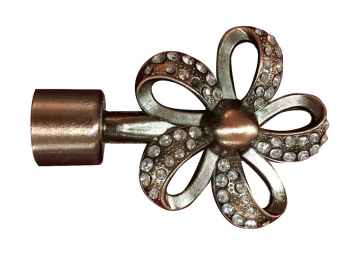 Floral Curtain Rod trim