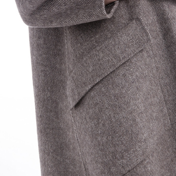 Soprabito in cashmere con colletto dritto moda