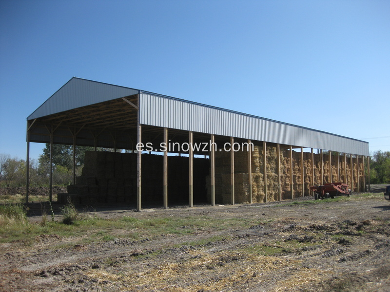 Fácil de instalar la estructura de acero granja avícola establo