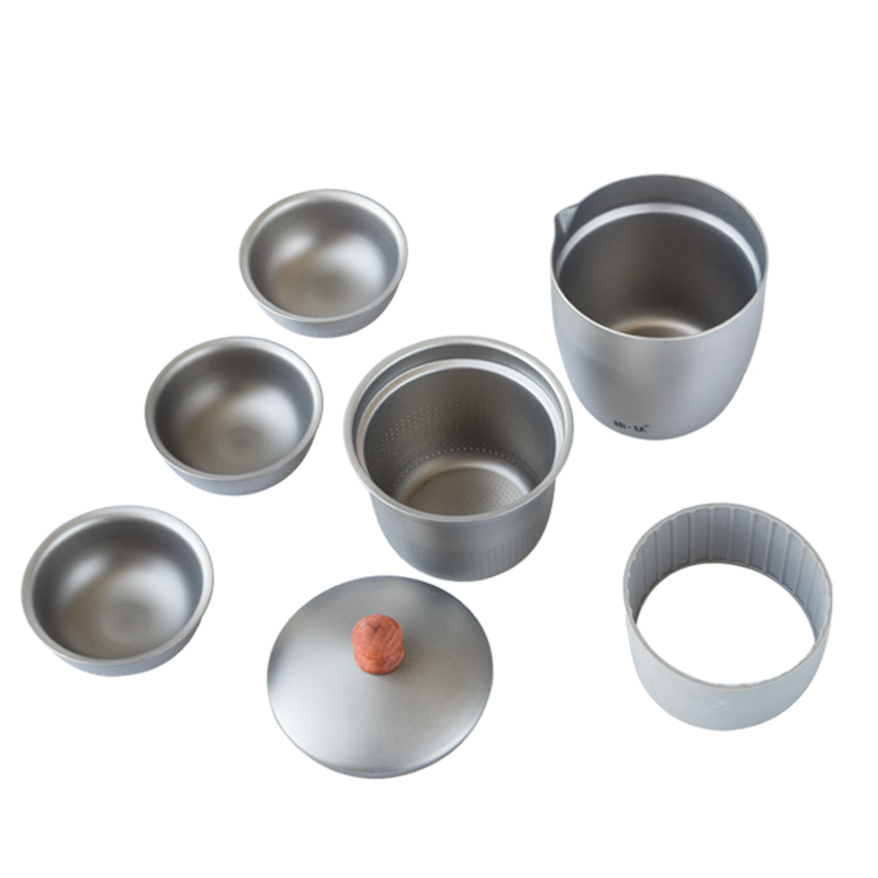 Pure Titanium Tea Set