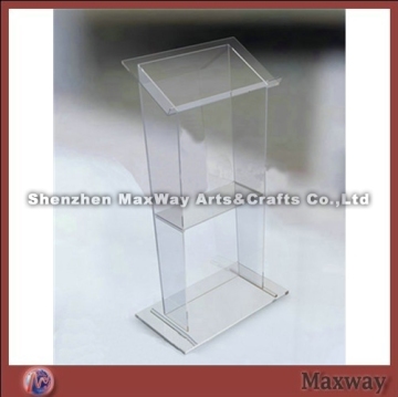 Contemporary Knock-down Perspex Speaker Lectern