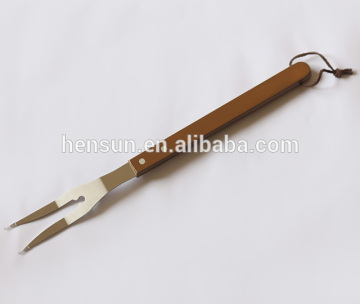 Barbecue Tools Wooden Handle BBQ Fork