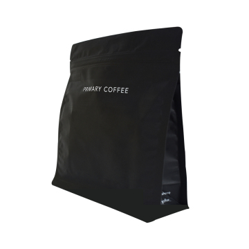 Coffee Bean Packaging Flat Bottom Side Gusset Plastic Bag