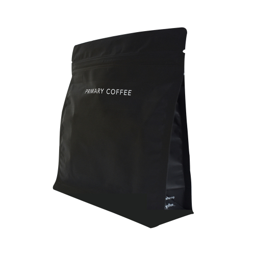 Coffee Bean Packaging Flat Bottom Side Gusset Plastic Bag