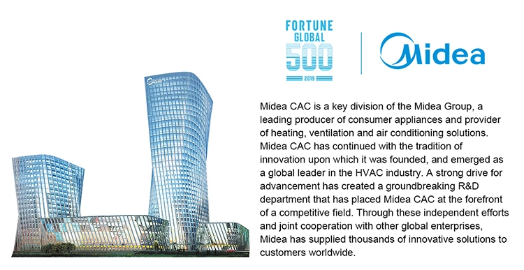 Midea Quality Guaranteed 5.3kw-93.1kw Industrial Air Conditioners with RoHS Certification