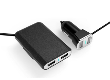 Universal 2 in 1 Car Charger 4 USB