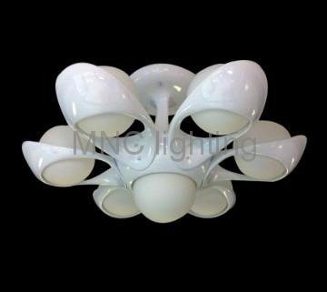 new design white glass ball pendant lamp chandelier