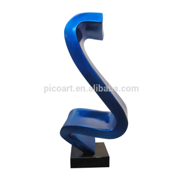 Modern blue composite sculpture