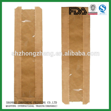 small kraft brown paper bags with clear window