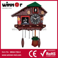 Plastic Cuckoo Bird House Shape Wall Clock