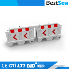 Plastic barricade for driveway, waterfilled construction temporary barricades