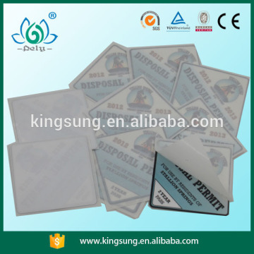 Reverse Printing adhesive Window sticker