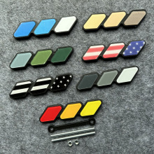JDMotorsport88 Tri-Color Grille Badge Emblems for Toyota Tacoma, 4Runner, Tundra