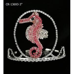 Seahorse Rhinestone Custom Pageant Tiaras