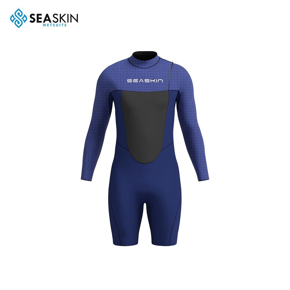 Seaskin Mens Zipperless Lengan Panjang Spring Wetsuits