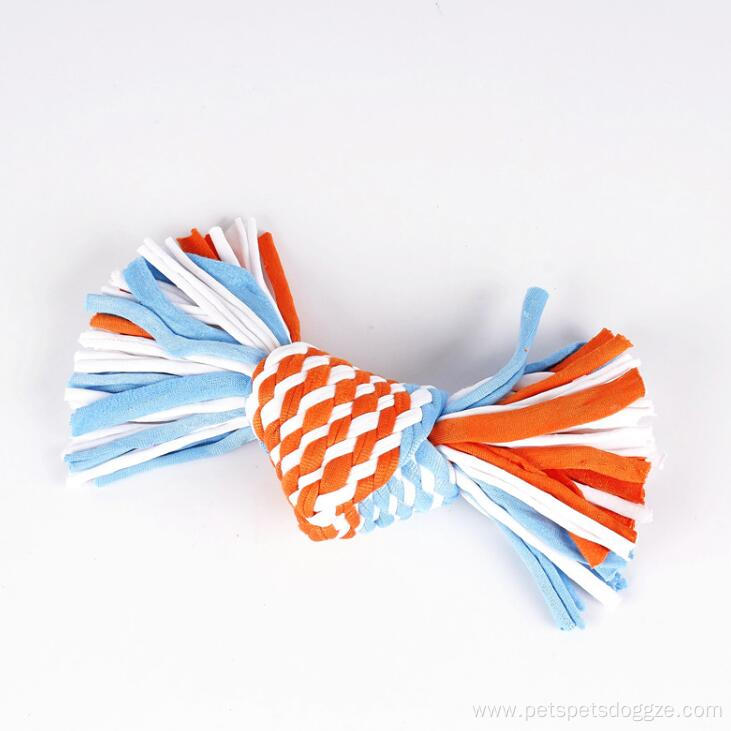 eco friendly durable cotton rope dog chew toy