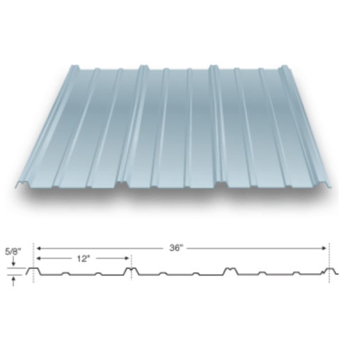 Regal Rib Terdedah Panel Logam Fastener Metal Mesin