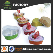 Disposable heart shape wedding favor cups for cake cheese candy