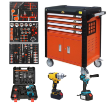 Movable Tool Trolley with 4 Drawers - High-End Repair Tool Cabinet