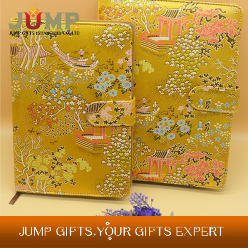 Top quality leather notebook,cheapest beautiful Janpan style fabric notebook