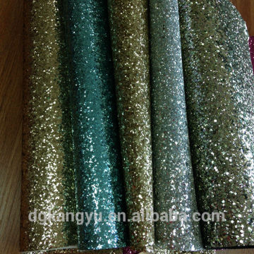 synthetic pvc leather for decoration pu glitter leather