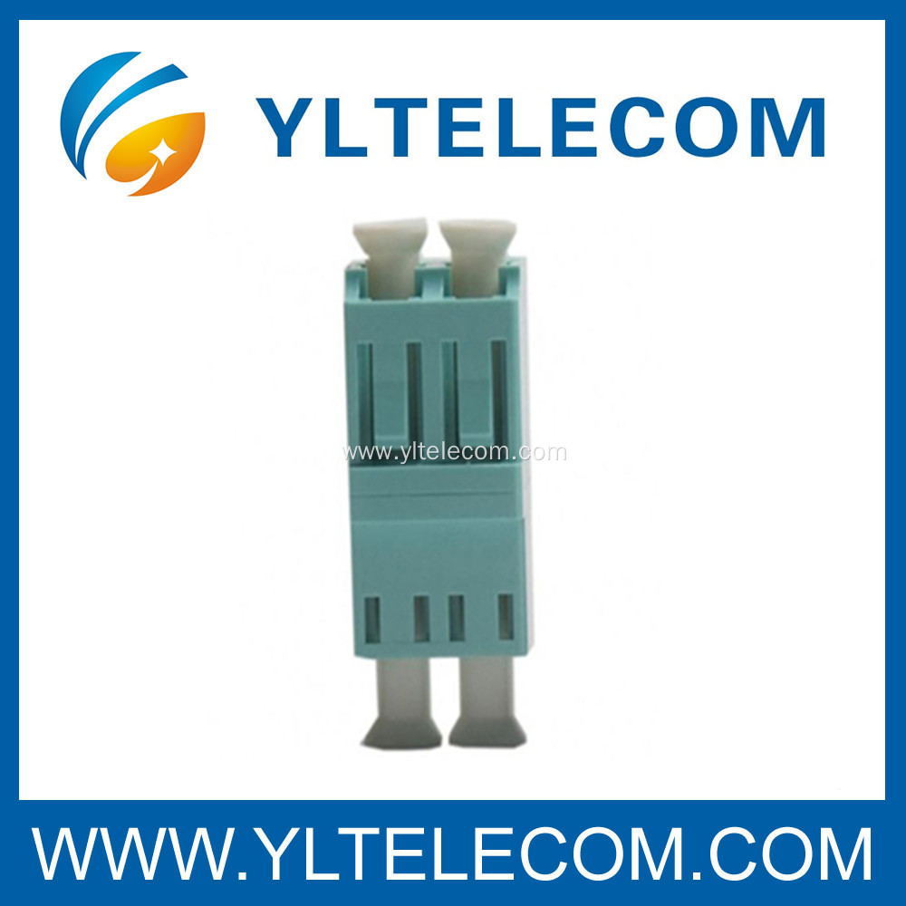 Telecom Network Fiber Optic Adapter Multimode OM3 auqa color duplex Adapter FTTH
