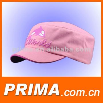 nice embroidery pink fashion caps and hats for girls