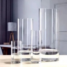 Custom Tall Cylinder Glass Vase for Home Decoration